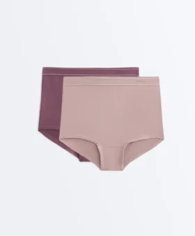 2 braguitas tipo shortie sin costuras y de tacto Soft Touch