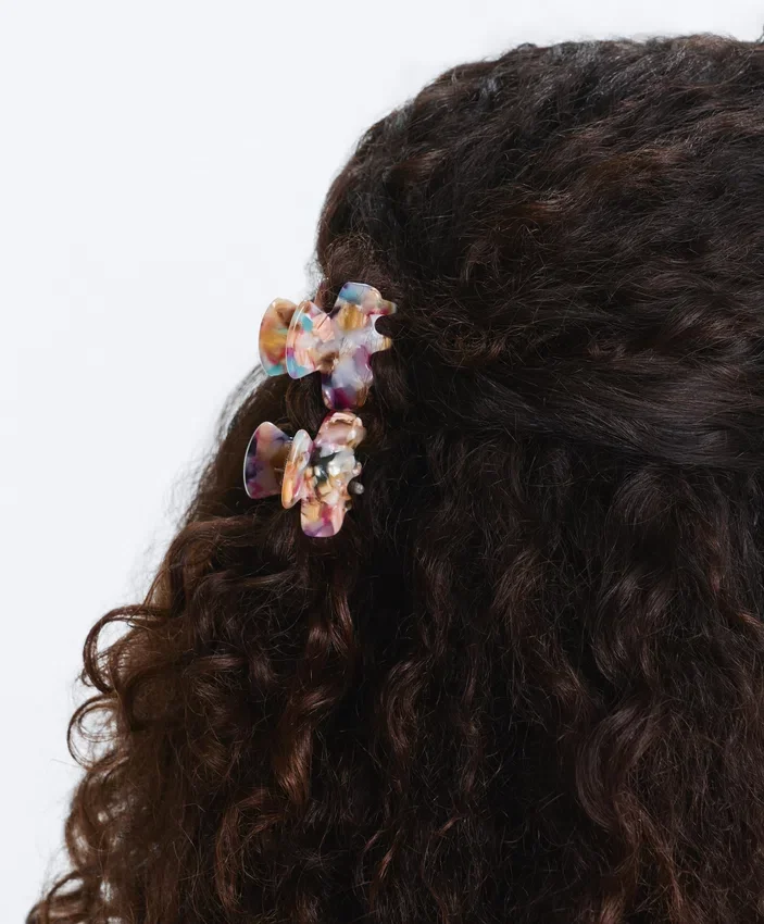 2 mini pinzas para el pelo 2 mini pinzas para el pelo