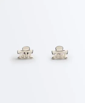 2 mini pinzas para el pelo con ribete