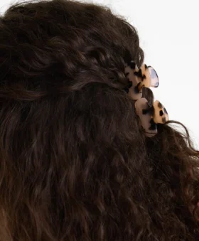 2 mini pinzas para el pelo de imitación de carey