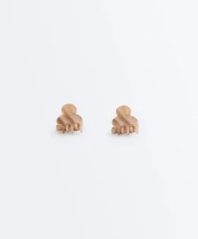 2 mini pinzas para el pelo estampadas