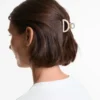 2 mini pinzas para el pelo metalizadas