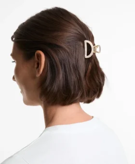 2 mini pinzas para el pelo metalizadas