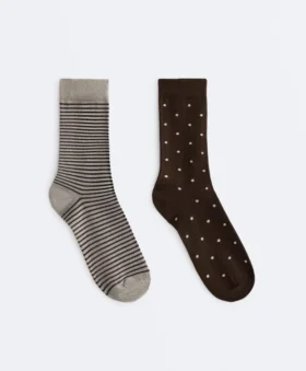 2 pares de calcetines clásicos 55 % modal y 10 % cachemira