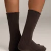 2 pares de calcetines clásicos acanalados