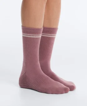 2 pares de calcetines clásicos de mezcla de algodón para yoga y pilates