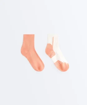 2 pares de calcetines cortos de mezcla de poliamida para correr