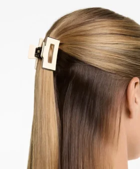 2 pinzas para el pelo cuadradas con ribete 2 pinzas para el pelo cuadradas con ribete