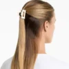 2 pinzas para el pelo cuadradas con ribete