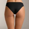 3 braguitas clásicas de bikini de mezcla de poliamida con corte en V invisible