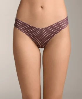 3 braguitas de bikini clásicas con corte en V, cortadas con láser, de mezcla de poliamida invisible