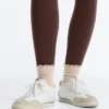 3 pares de calcetines cortos de mezcla de algodón con borde rizado 3 pares de calcetines cortos de mezcla de algodón con borde rizado