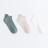 3 pares de calcetines de mezcla de poliamida para zapatillas con lengüeta en el talón