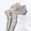 3 pares de calcetines de mezcla de poliamida para zapatillas con lengüeta en el talón