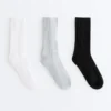 3 pares de calcetines deportivos clásicos de mezcla de poliamida