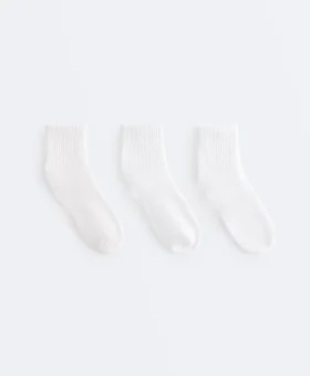 3 pares de calcetines deportivos cortos de mezcla de algodón