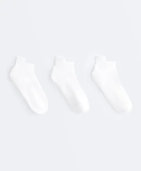 3 pares de calcetines deportivos de mezcla de algodón con lengüeta en el talón