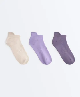 3 pares de calcetines deportivos de mezcla de poliamida con lengüeta en el talón