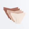 5 braguitas clásicas de corte en V invisibles de mezcla de poliamida Pantone™ 5 braguitas clásicas de corte en V invisibles de mezcla de poliamida Pantone™