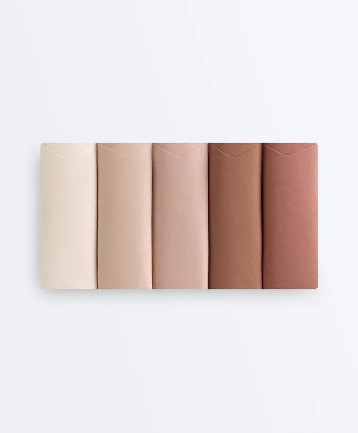 5 braguitas clásicas de corte en V invisibles de mezcla de poliamida Pantone™ 5 braguitas clásicas de corte en V invisibles de mezcla de poliamida Pantone™