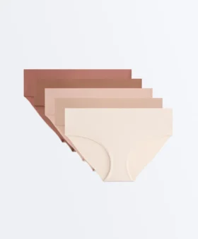 5 braguitas hipster invisibles de mezcla de poliamida Pantone™