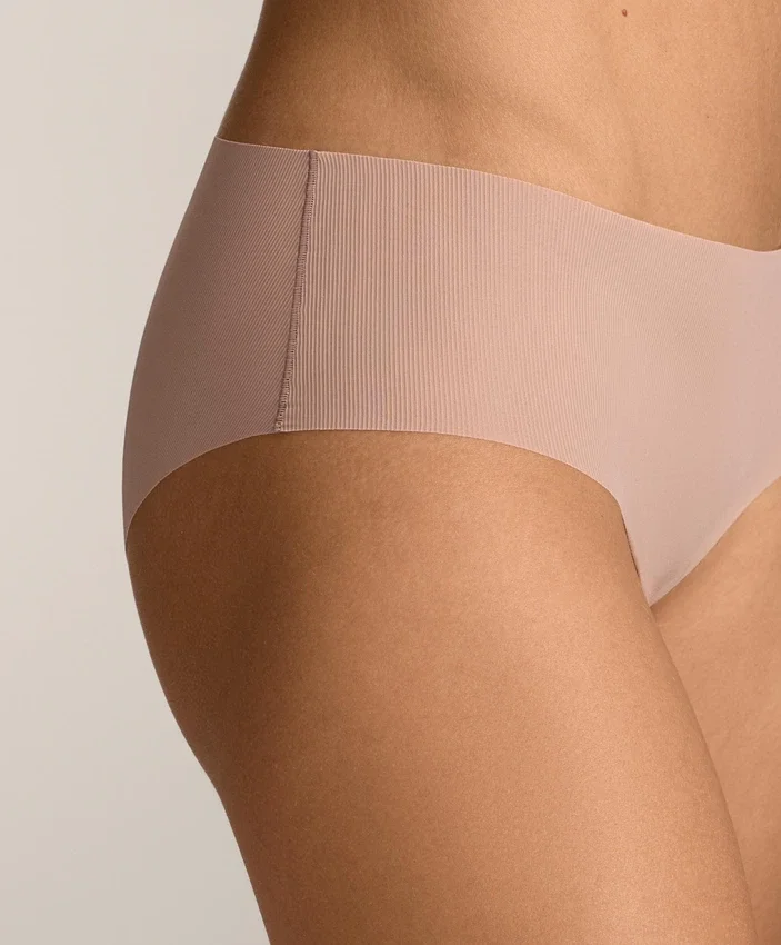 5 braguitas hipster ligeras de mezcla de poliamida acanalada con corte invisible a láser 5 braguitas hipster ligeras de mezcla de poliamida acanalada con corte invisible a láser