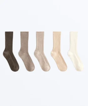 5 pares de calcetines clásicos con algodón