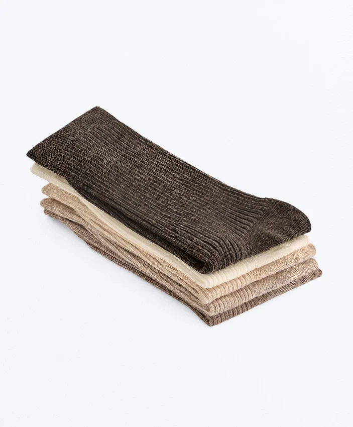 5 pares de calcetines clásicos con algodón 5 pares de calcetines clásicos con algodón