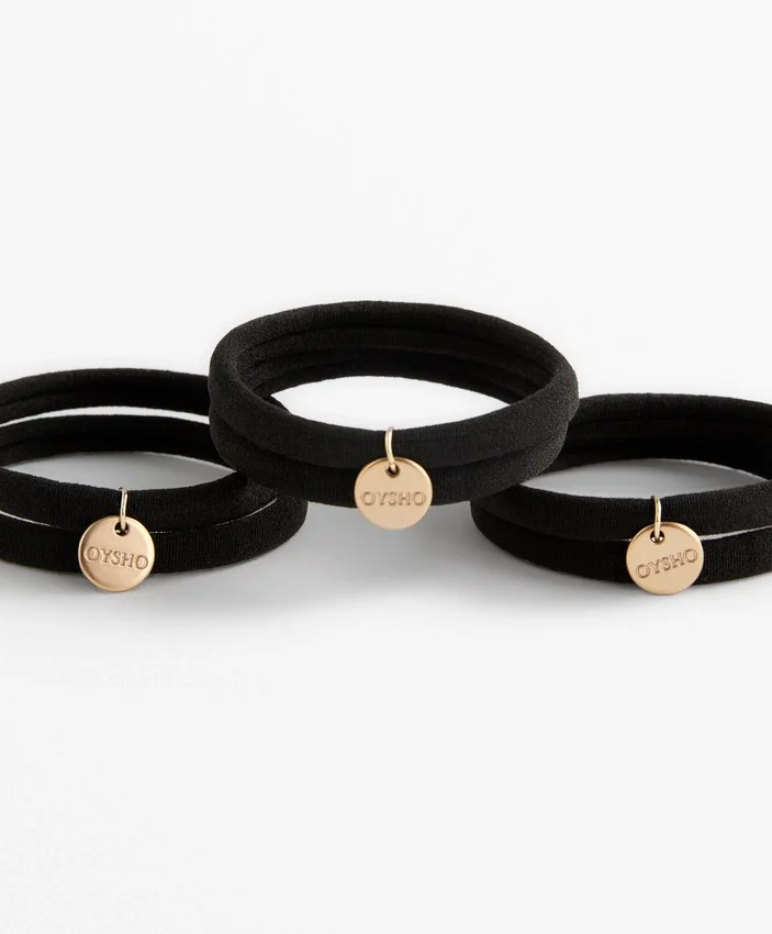 6 gomas para el pelo con placa Oysho 6 gomas para el pelo con placa Oysho