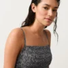 Bañador bandeau de smock a cuadros Bañador bandeau de smock a cuadros