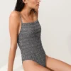 Bañador bandeau de smock a cuadros Bañador bandeau de smock a cuadros