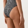 Bañador bandeau de smock a cuadros Bañador bandeau de smock a cuadros