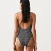 Bañador bandeau de smock a cuadros Bañador bandeau de smock a cuadros