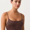 Bañador con estampado de leopardo