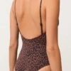 Bañador con estampado de leopardo