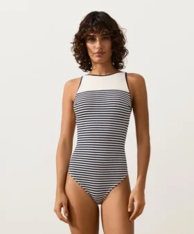 Bañador halter a rayas