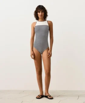 Bañador halter a rayas