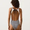 Bañador halter a rayas Bañador halter a rayas