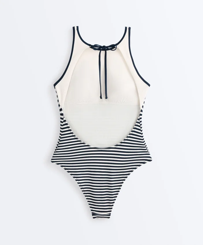 Bañador halter a rayas Bañador halter a rayas