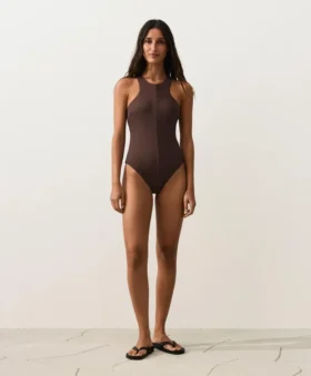 Bañador halter de canalé