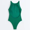 Bañador halter de piqué Bañador halter de piqué