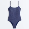 Bañador triangular de cuadros vichy Bañador triangular de cuadros vichy