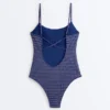 Bañador triangular de cuadros vichy Bañador triangular de cuadros vichy
