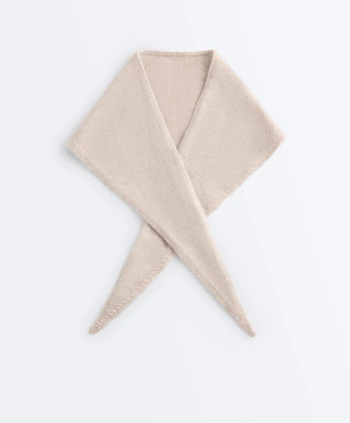 Bandana de punto 90 % lana y 10 % cachemira Bandana de punto 90 % lana y 10 % cachemira