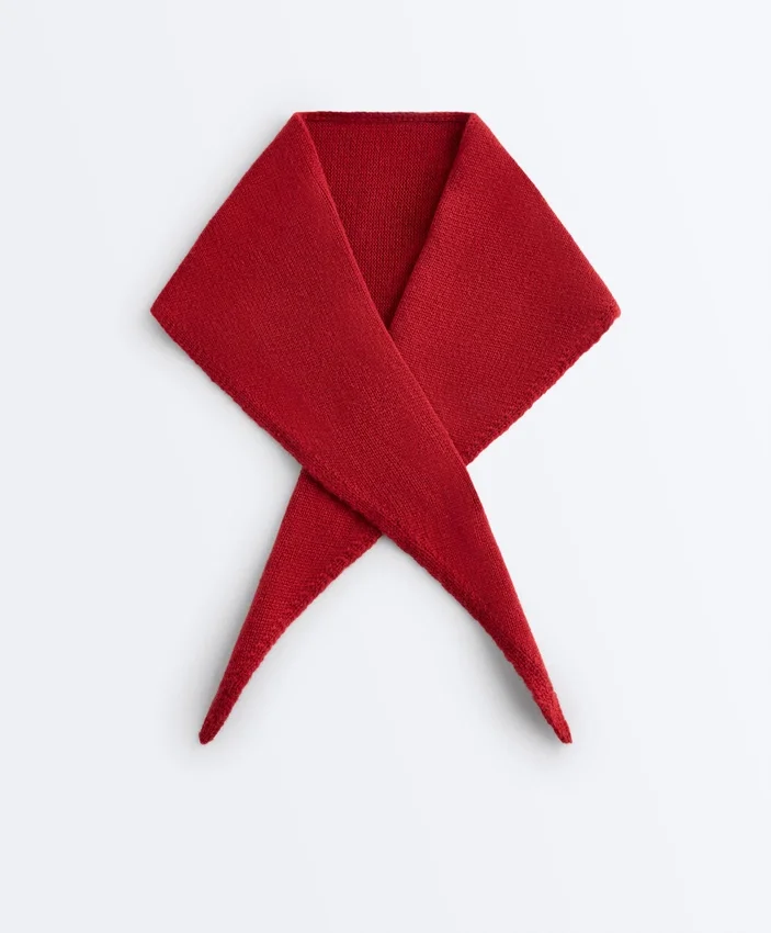 Bandana de punto 90 % lana y 10 % cachemira Bandana de punto 90 % lana y 10 % cachemira