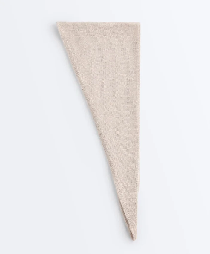 Bandana de punto 90 % lana y 10 % cachemira Bandana de punto 90 % lana y 10 % cachemira
