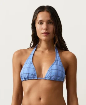 Bikini halter de cuadros vichy