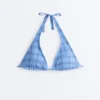 Bikini halter de cuadros vichy
