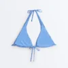 Bikini halter de cuadros vichy