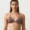 Bikini triangular con fruncido